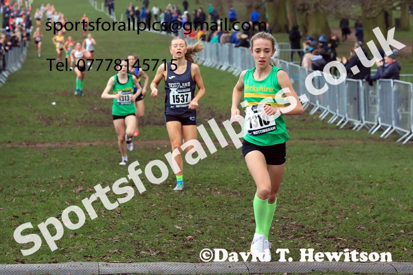Womens Under-17s, 2024 CAU Inter Counties Cross Country Champs., Wollaton Park, Nottingham. Photo: David T. Hewitson/Sports for All Pics